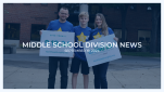 Middle School Division News: September 19, 2024 Middle School Division News: September 19, 2024